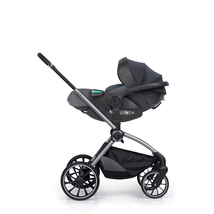 Automobilinė kėdutė 40–150 cm su pasukama baze EasyGo BUZ XTD PRO ir BUZ PRO BODY, granito