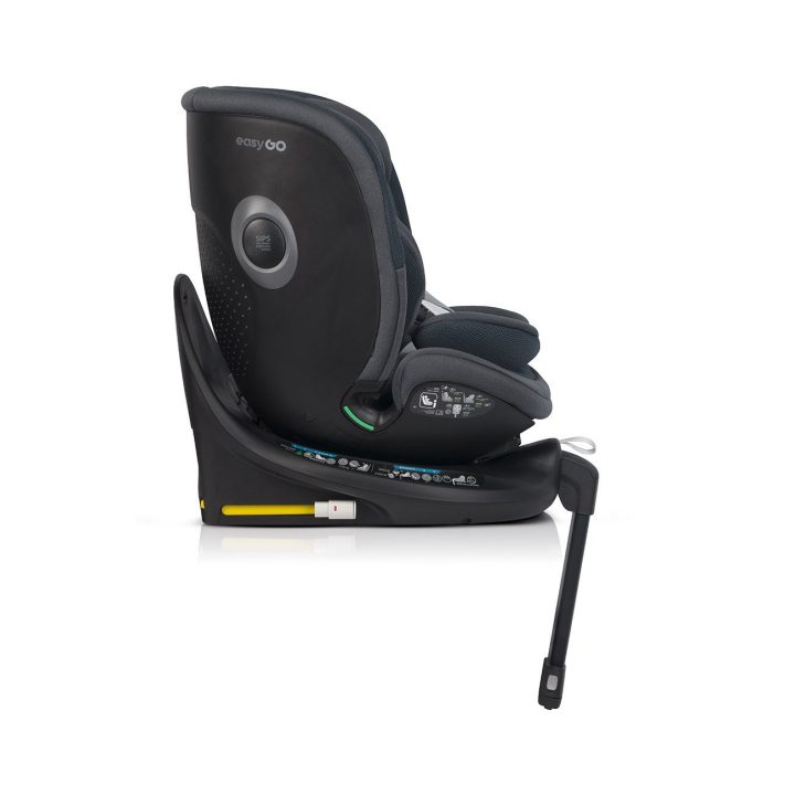 Automobilinė kėdutė 40–150 cm su pasukama baze EasyGo BUZ XTD PRO ir BUZ PRO BODY, granito