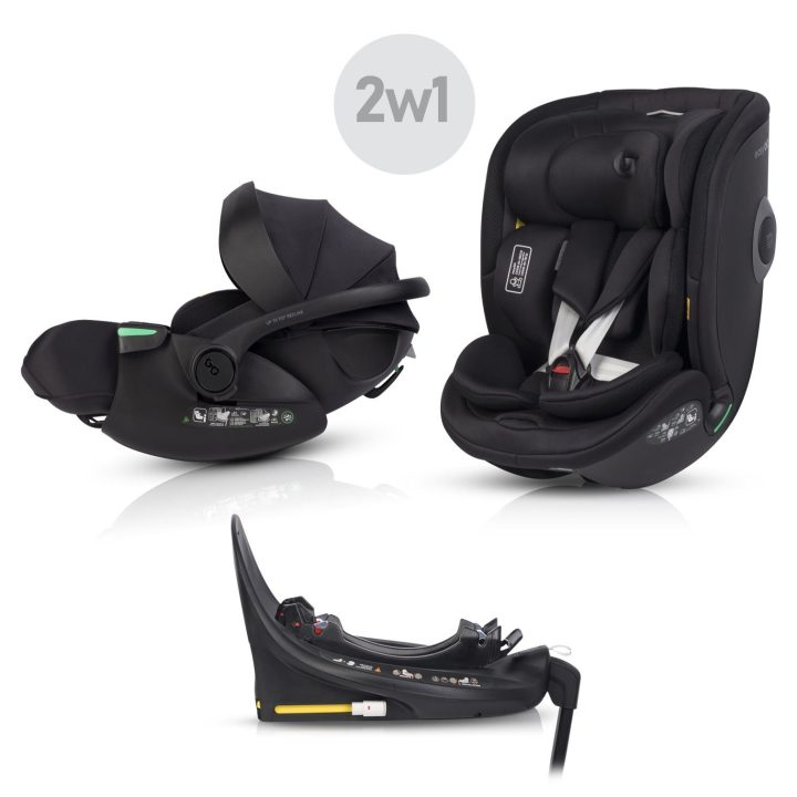 Automobilinių kėdučių rinkinys 2 viename EasyGo BUZ XTD PRO ir BUZ PRO BODY su ISOFIX baze
