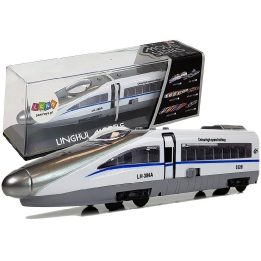 Baltas žaislinis traukinys Pendolino su garsais ir šviesomis