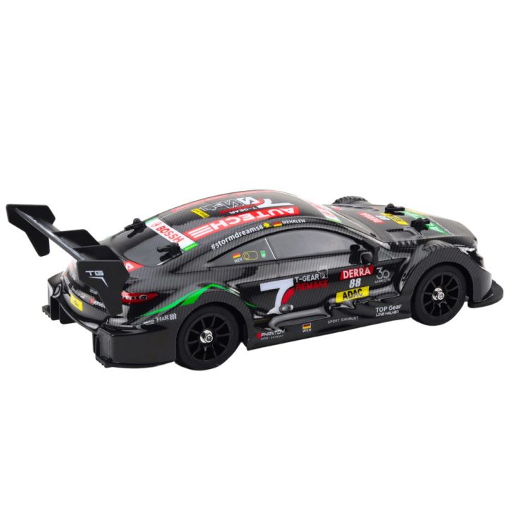 Juodas RC drift automobilis 1:16, 30 km/h