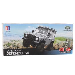 Nuotoliniu būdu valdomas visureigis Land Rover Defender 90, raudonas, 1:14