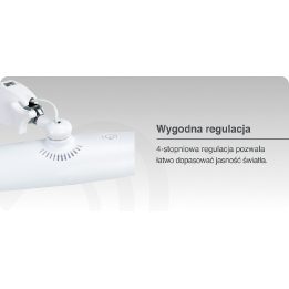 Elegante LED darbo lempa balta