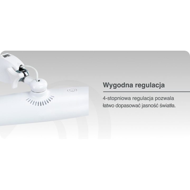 Elegante LED darbo lempa balta