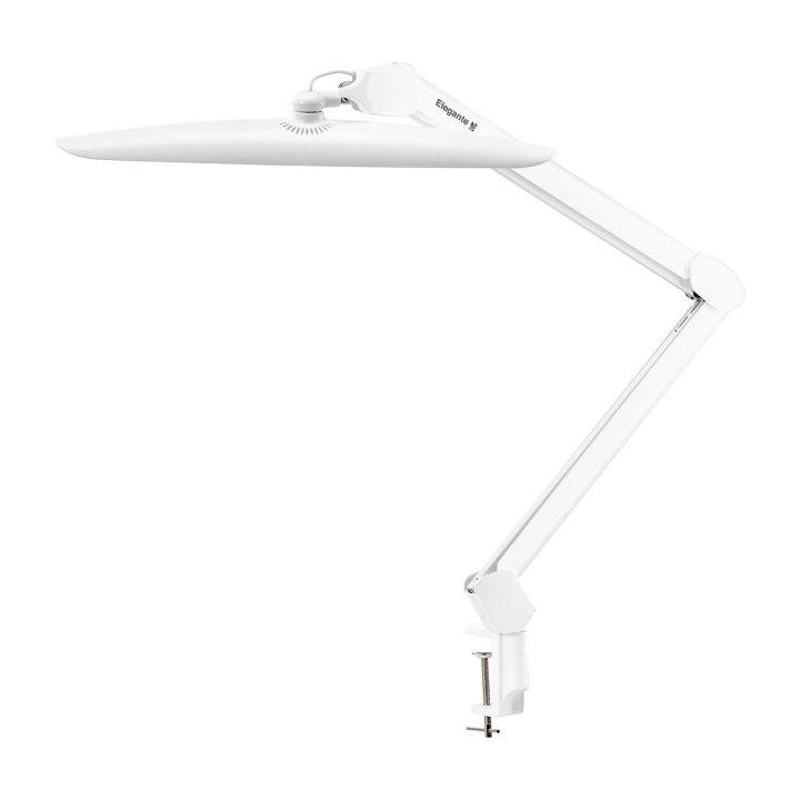 Elegante LED darbo lempa balta
