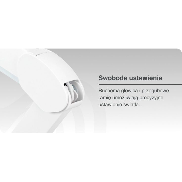 Elegante LED darbo lempa balta