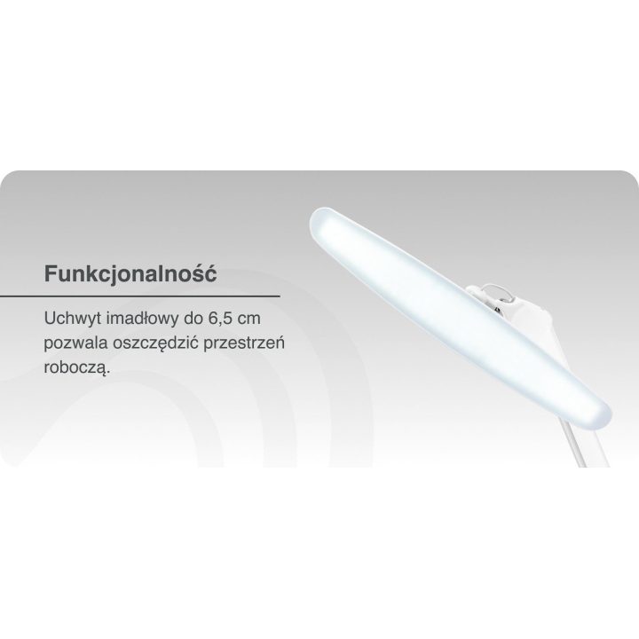Elegante LED darbo lempa balta