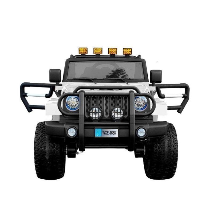 Baltas akumuliatorinis automobilis WXE-1688 4x4