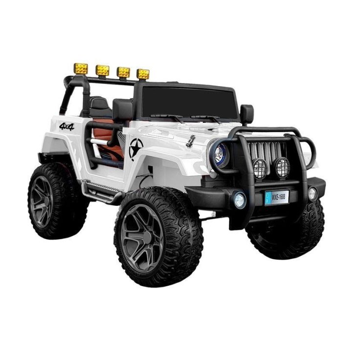 Baltas akumuliatorinis automobilis WXE-1688 4x4