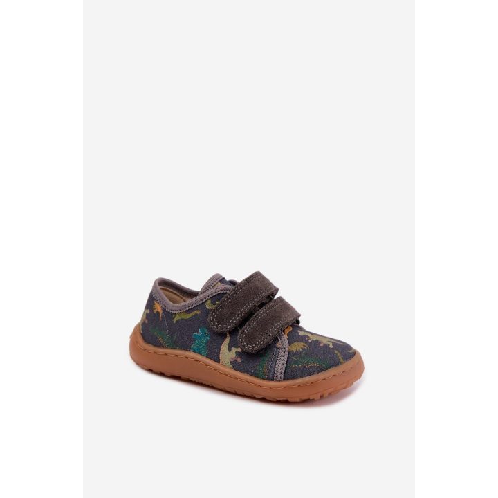 Vaikiškos barefoot šlepetės Froddo, pilkos