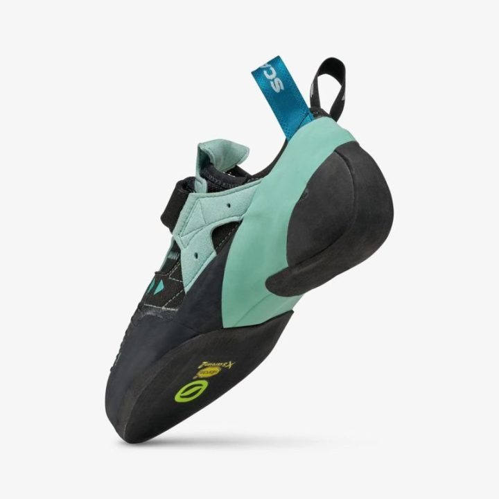 Laipiojimo bateliai Scarpa Instinct VS, juodi ir žalsvi