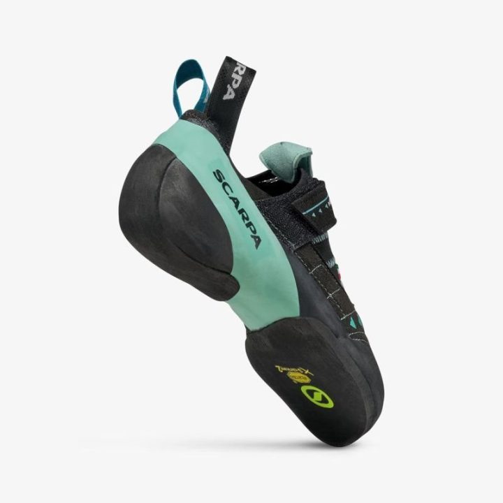 Laipiojimo bateliai Scarpa Instinct VS, juodi ir žalsvi