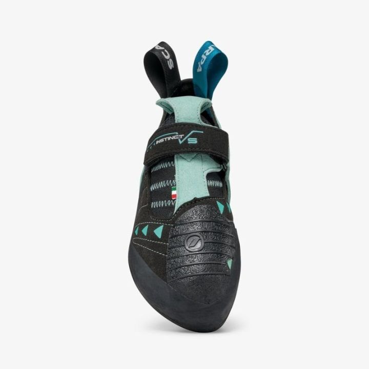 Laipiojimo bateliai Scarpa Instinct VS, juodi ir žalsvi