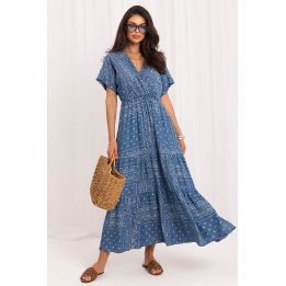 Mėlyna vasarinė suknelė Italy Moda