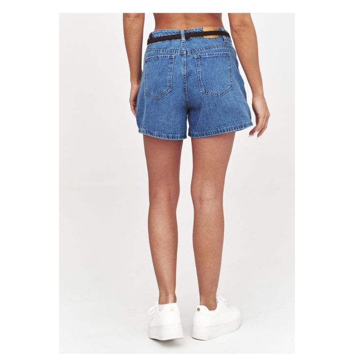 Denim šortai moterims Makadamia