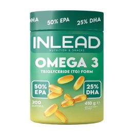 Omega-3 kapsulės INLEAD 300 kapsulių