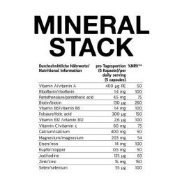 Mineralų ir vitaminų kapsulės INLEAD Mineral Stack 150 kapsulių