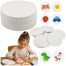 3D dažymo popieriaus diskai iš medienos celiuliozės, 20 vnt., 6 cm