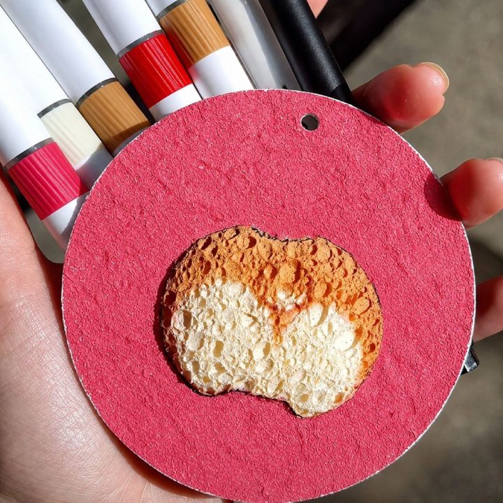 3D dažymo popieriaus diskai iš medienos celiuliozės, 20 vnt., 6 cm