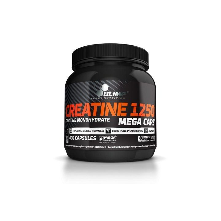 Kreatino monohidrato kapsulės Olimp Creatine Mega Caps 400 kapsulių