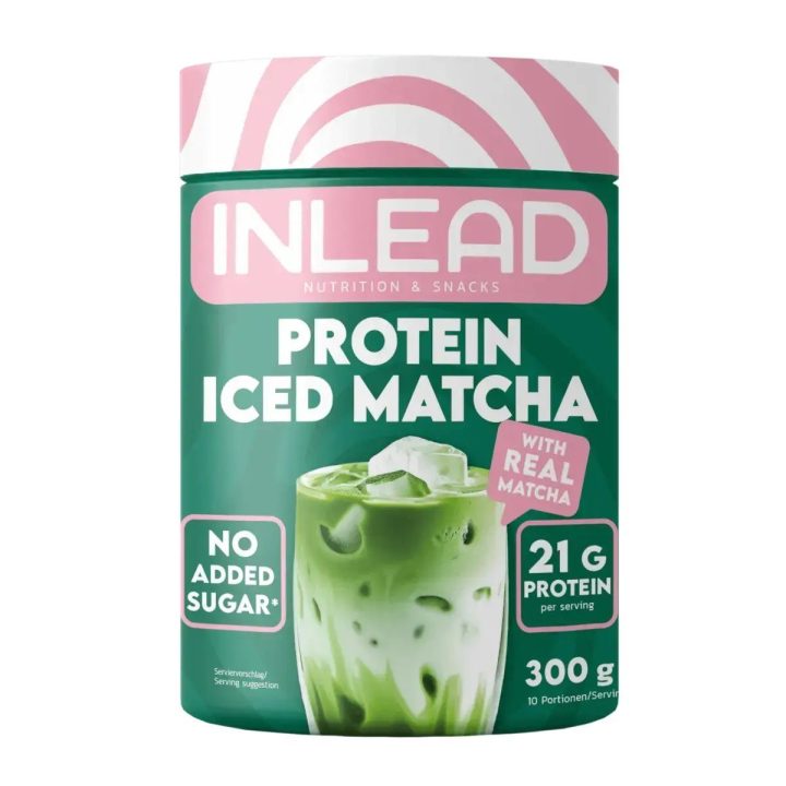 Baltymų milteliai INLEAD Iced Matcha 300 g, matcha skonio