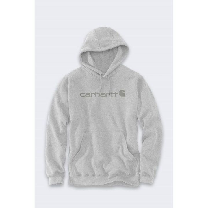 Moteriškas džemperis su gobtuvu Carhartt Marquette Logo, pilkas