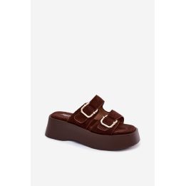 Zomšos imitacijos platforminės basutės Step in style
