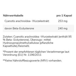 Ecdysterono kapsulės GN 60 kapsulių