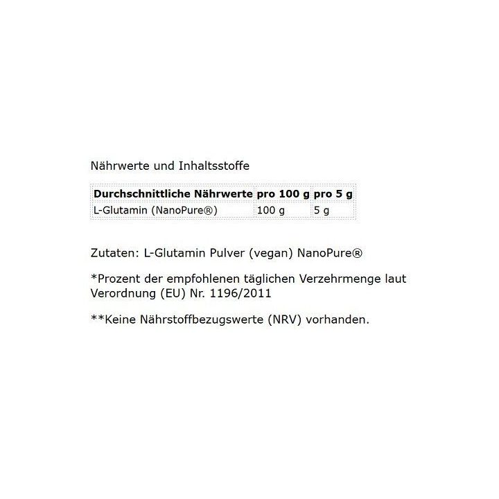 Amino rūgštis glutaminas GN Nano Pure 500 g