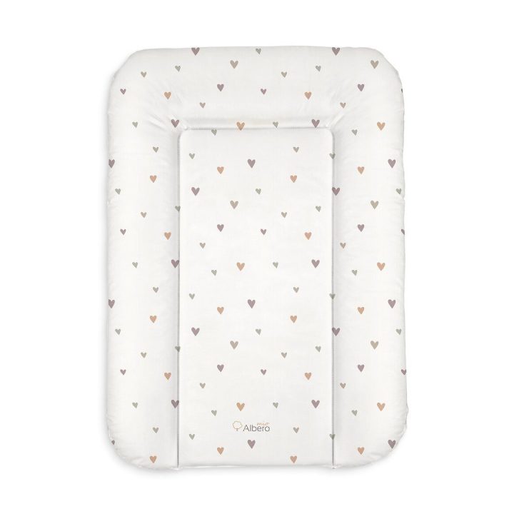Kūdikio vystymo paklotas ALBERO MIO Mini Hearts 70 × 50 cm