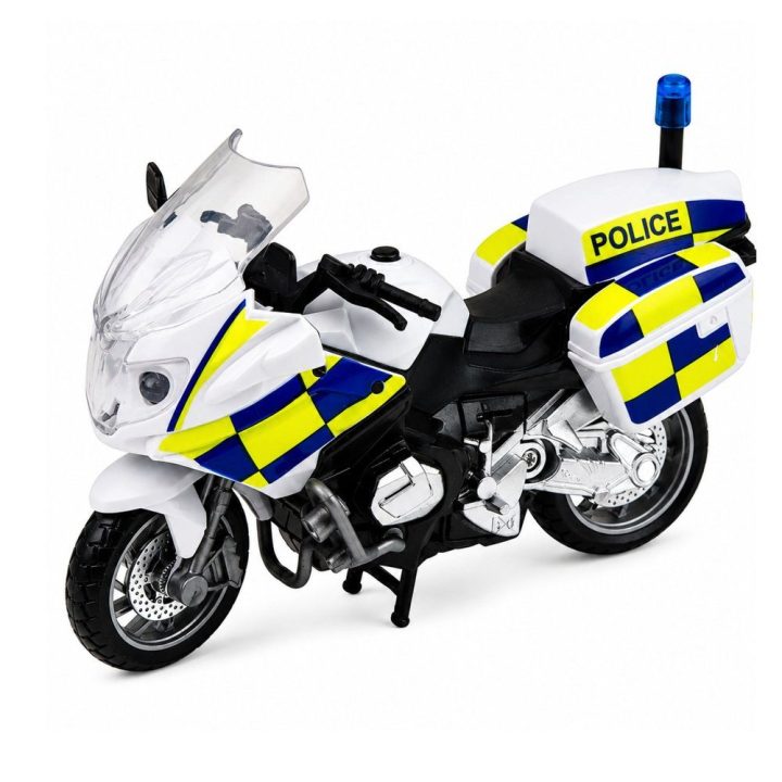 Žaislinis policijos transporto priemonių rinkinys su šviesomis ir garsais, 1:32