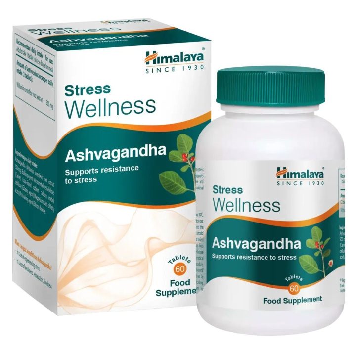 Ašvagandos tabletės Himalaya Stress Wellness 60 tablečių
