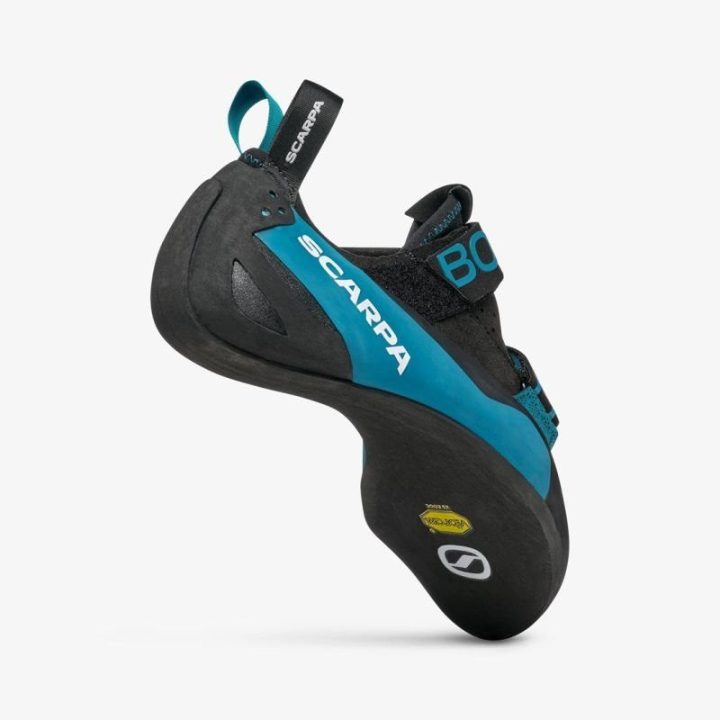Laipiojimo bateliai Scarpa Boostic, juodi ir mėlyni