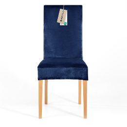 Kėdės užvalkalas 48×48×58+10 cm tamsiai mėlynas Restilo