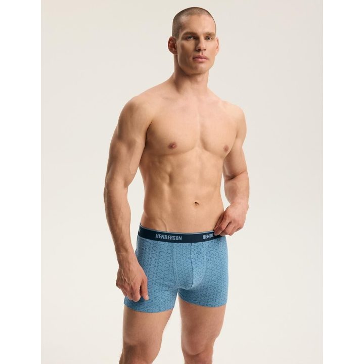 Vyriški bokseriai dviejų vienetų pakuotėje, mėlyni
