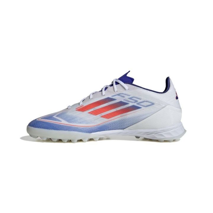 Sportbačiai adidas F50 Pro TF, balti su raudonomis detalėmis
