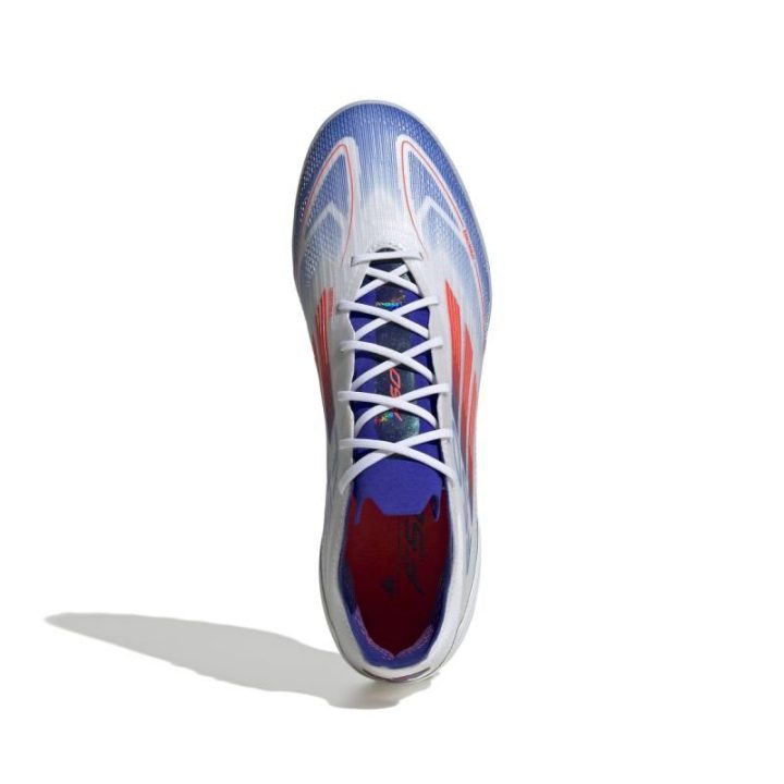 Sportbačiai adidas F50 Pro TF, balti su raudonomis detalėmis