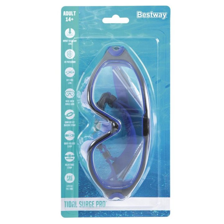 Bestway 21194 reguliuojami plaukimo akiniai juodos ir mėlynos spalvos