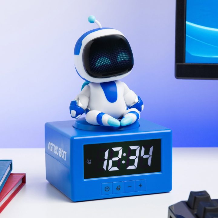 Paladone Astro Bot skaitmeninis žadintuvas su naktine lempute