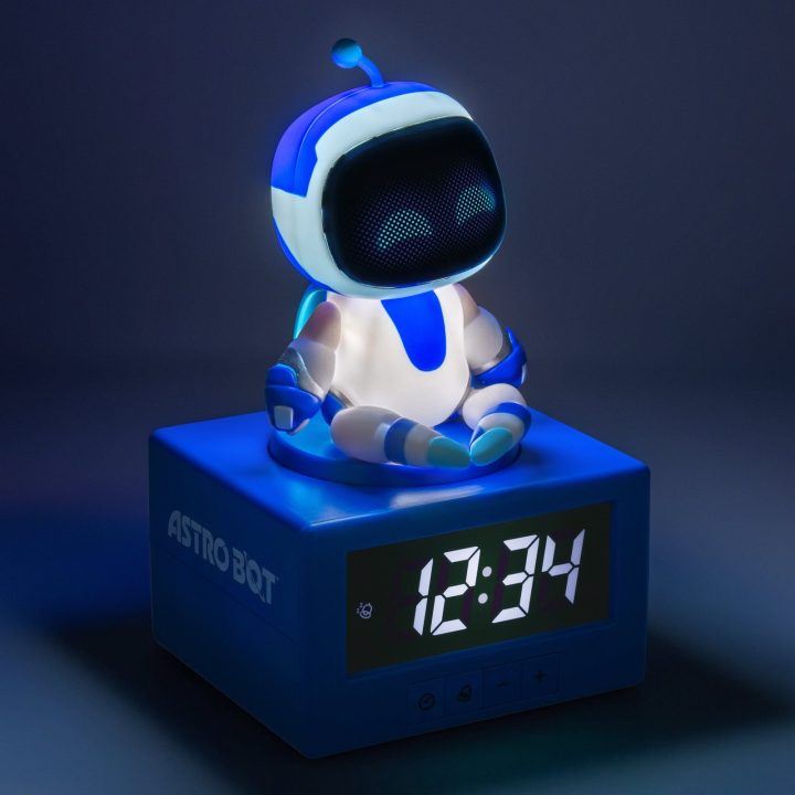 Paladone Astro Bot skaitmeninis žadintuvas su naktine lempute