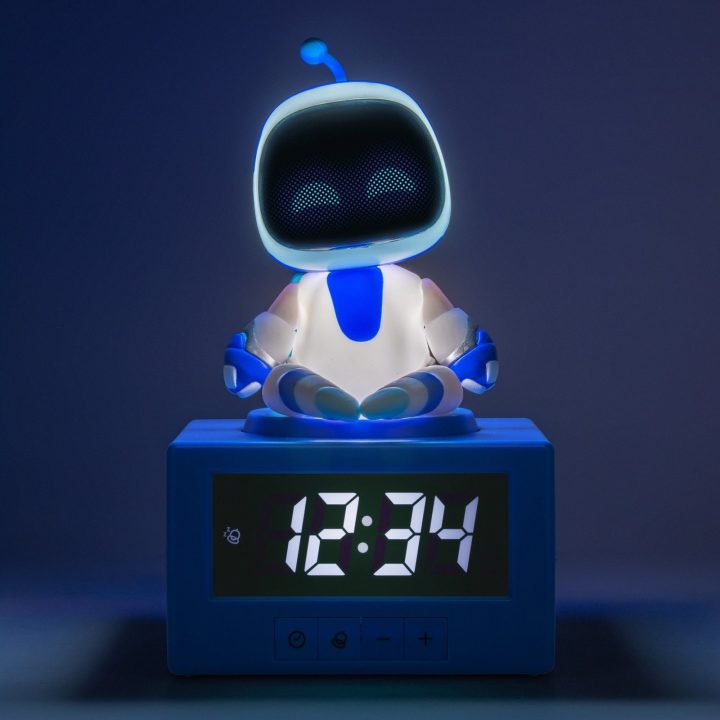 Paladone Astro Bot skaitmeninis žadintuvas su naktine lempute