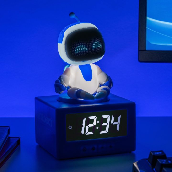 Paladone Astro Bot skaitmeninis žadintuvas su naktine lempute