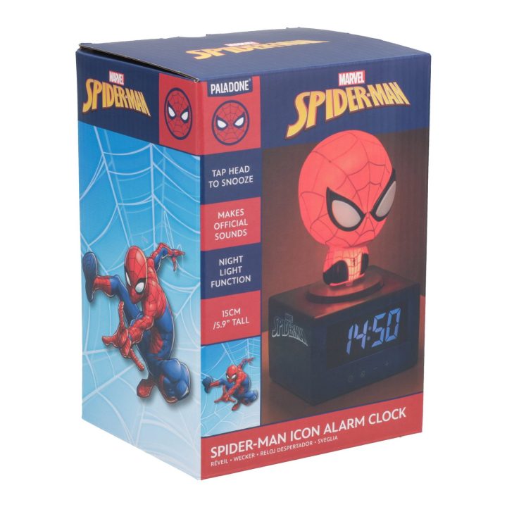 PAVADINIMAS: Paladone Spider-Man skaitmeninis žadintuvas su naktine lempute