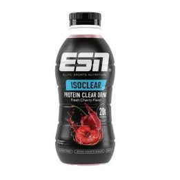 Baltyminis skaidrus gėrimas ESN ISOCLEAR RTD 8 × 500 ml, „Fresh Cherry“ skonio