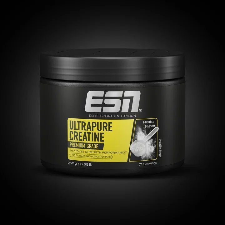 Kreatino monohidrato milteliai ESN Ultrapure 250 g, neutralaus skonio