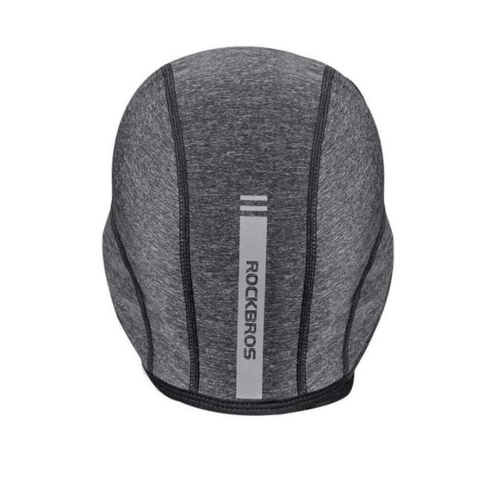 Žieminė dviratininko kepurė po šalmu softshell pilka Rockbros