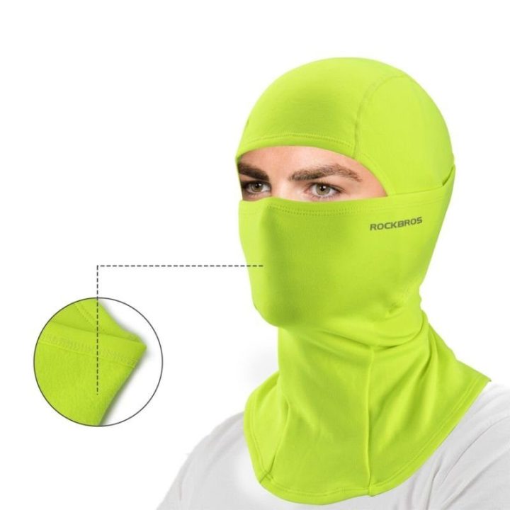 Balaklava ryškiai žalia Rockbros