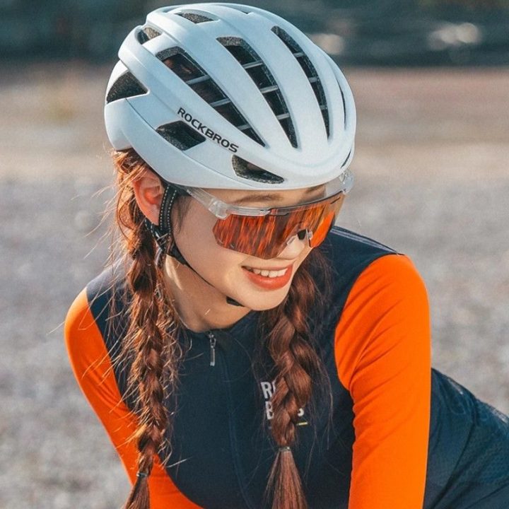 Sportiniai akiniai fotochrominiai, raudoni lęšiai Rockbros