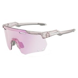 Sportiniai akiniai fotochrominiai šviesiai violetiniai Rockbros