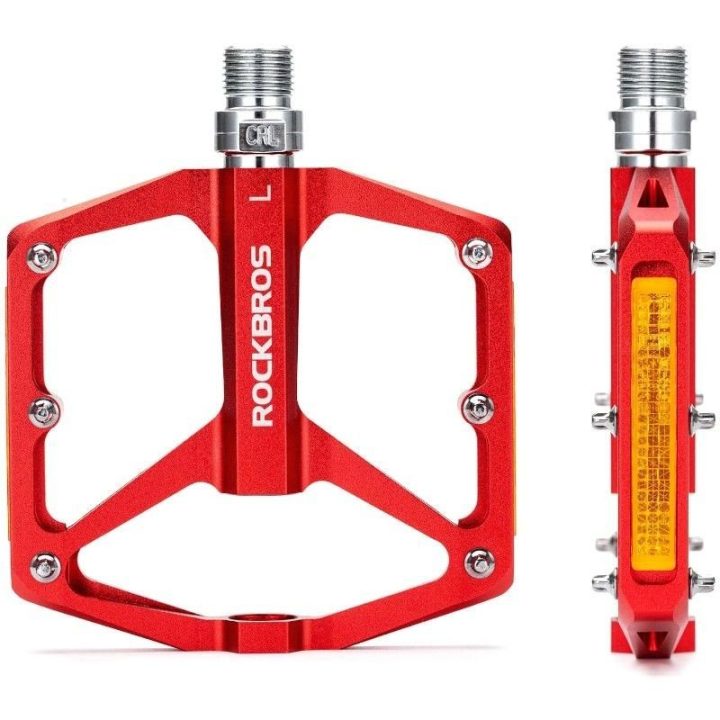 Rockbros pedały rowerowe 37210003003 czerwone